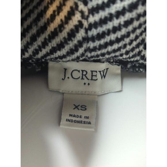 J. Crew Factory Turtleneck Knit Sweater Black White Cozy Casual Women's XS - Picture 7 of 7